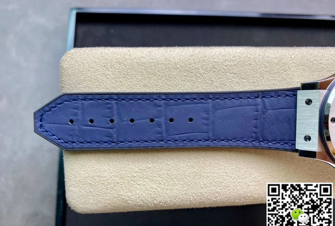 Hublot Classic Fusion 542.NX.7170.LR 42MM WWF Factory 1:1 Best Edition Replica Watch Blue Leather Strap